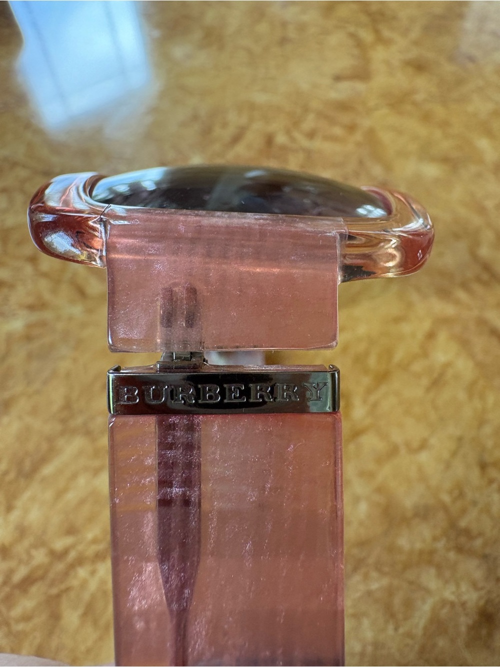 Burberry Pink Transparent Square Sunglasses - Picture 2 of 7